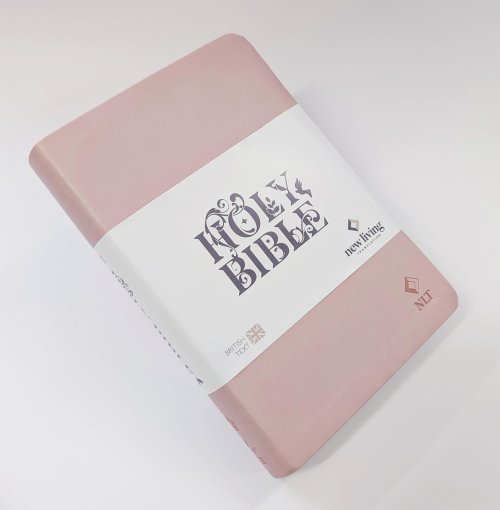 NLT Holy Bible, Pink Flexiback, Leather-Feel, Debossed Detailing, British Text, NLT New Living Translation, Flexiback, Standard size