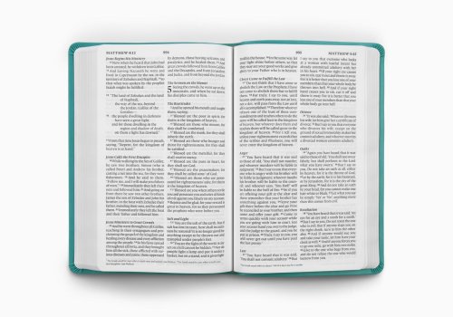 ESV Large Print Value Thinline Bible (TruTone, Turquoise, Emblem Design)