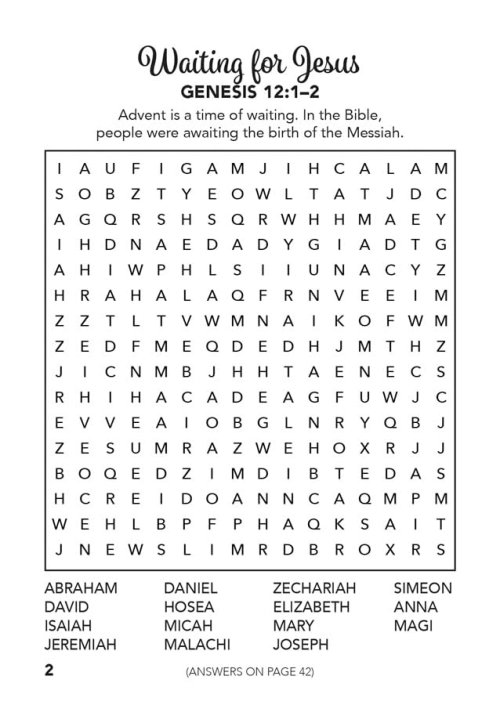 Itty Bitty: The Birth of Jesus Christmas Word Search
