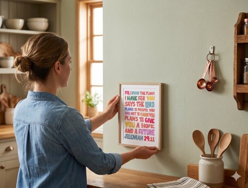 Jeremiah 29 For I Know the Plans I Have for You A4 Poster