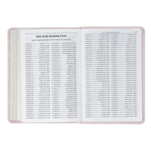 KJV Bible Mini Pocket Faux Leather, Pink
