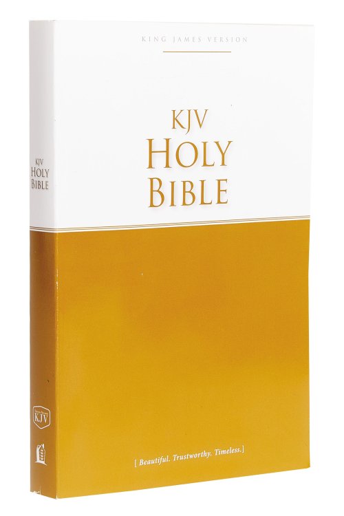 KJV Economy Bible, Gold, Paperback, Plan Of Salvation, 30-Day Reading Plan, Sectional Headings