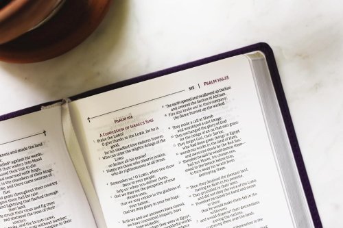 NRSVue, Holy Bible with Apocrypha, Compact, Leathersoft, Purple, Comfort Print