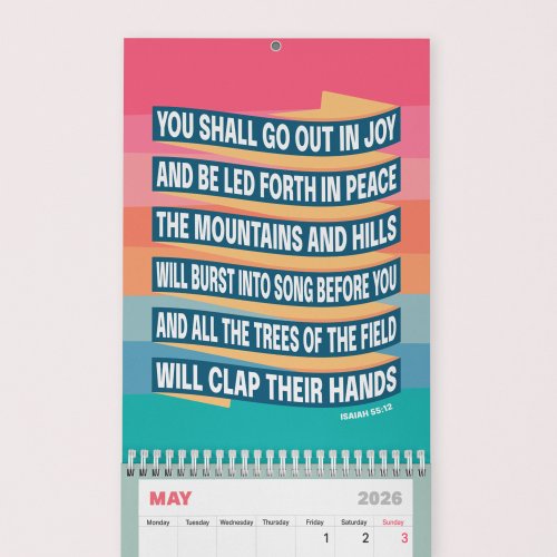The 2026 Calendar from The Christian Poster Company.