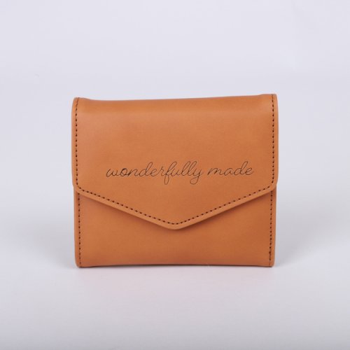 Women's Wallet Wonderfully Made Brown Leather-Look