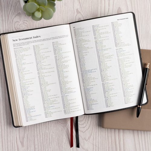 CSB Connecting Scripture New Testament, Black Genuine Leather