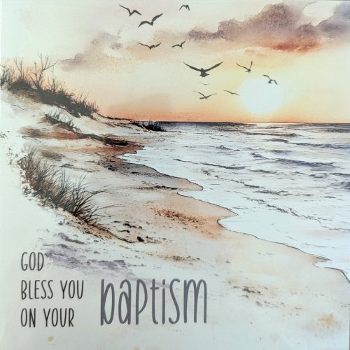 God Bless You On Your Baptism - Greeting Card