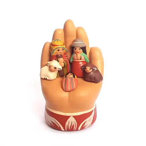 Hand Nativity Ceramic