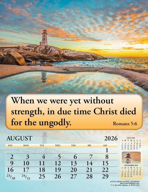 Joyful News 2026 Scripture Calendar Pack of 10