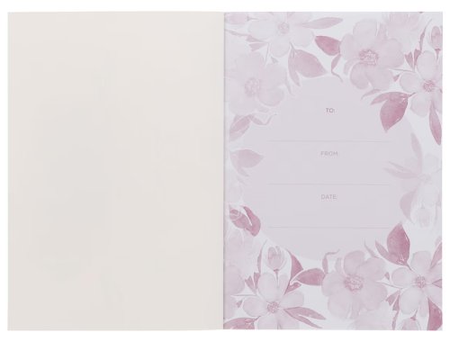 Be Still and Know Pink Floral Medium Notebook - Psalm 46:10