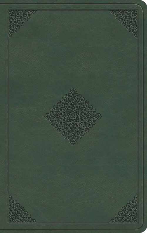 ESV Large Print Value Thinline Bible (TruTone, Quiet Forest, Ornament Design)