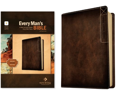 NLT Every Man’s Bible, Filament Enabled, Deluxe Explorer Edition (LeatherLike, Brown, Red Letter)