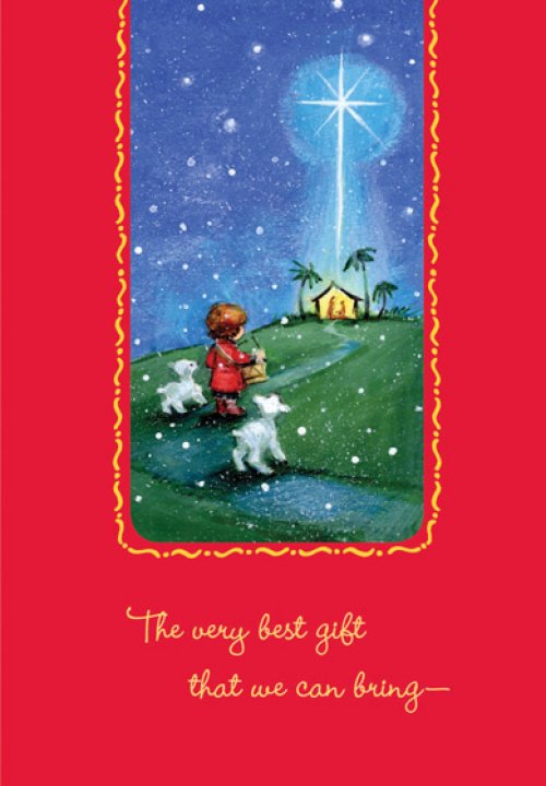 Christmas Card Box - The Very Best Gift (18 Cards)