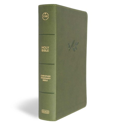 CSB Single-Column Personal Size Reference Bible, Olive