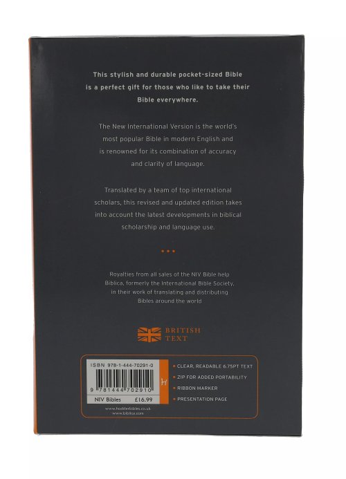 NIV Compact Bible, Charcoal, Imitation Leather and MAF Bible Donation