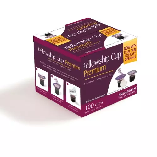 Premium Fellowship Cup - Box of 100 (Prefilled Juice/Wafer)