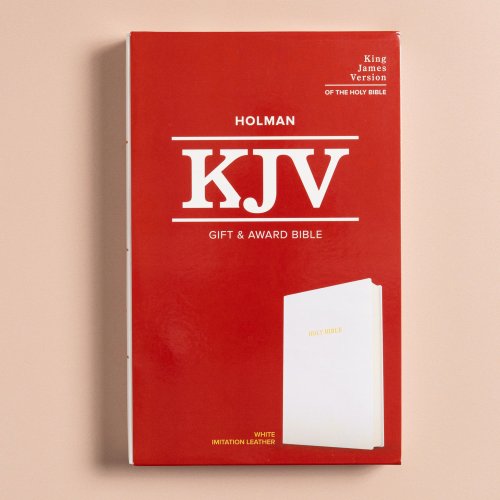 KJV Gift and Award Bible, White Imitation Leather