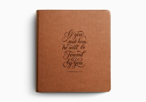 ESV Journaling Study Bible (TruTone, English Saddle, 1 Chronicles 28:9 Design)