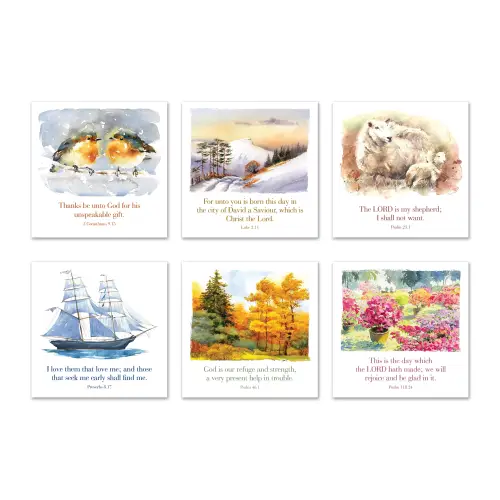 Greetings Cards - R series (mixed pack of 6)