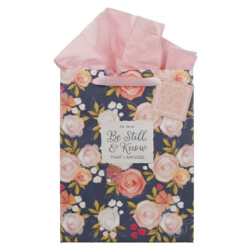 Gift Bag LG Portrait Be Still Ps. 46:10