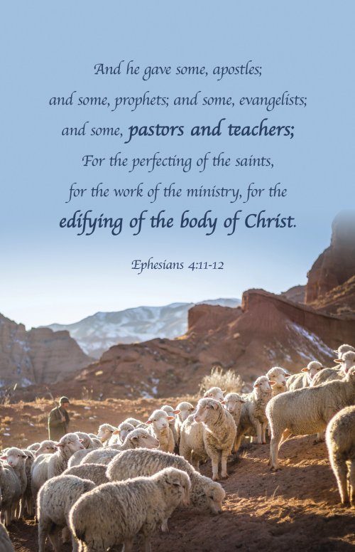 Pastor Appreciation Bulletin: And He Gave (Package of 100)
