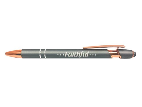 Gift Pen Faithful Grey Soft Touch