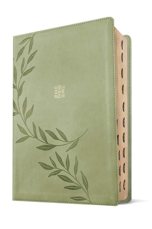 NLT Every Woman's Bible, Filament Enabled (LeatherLike, Olive Branch Green, Indexed, Red Letter)