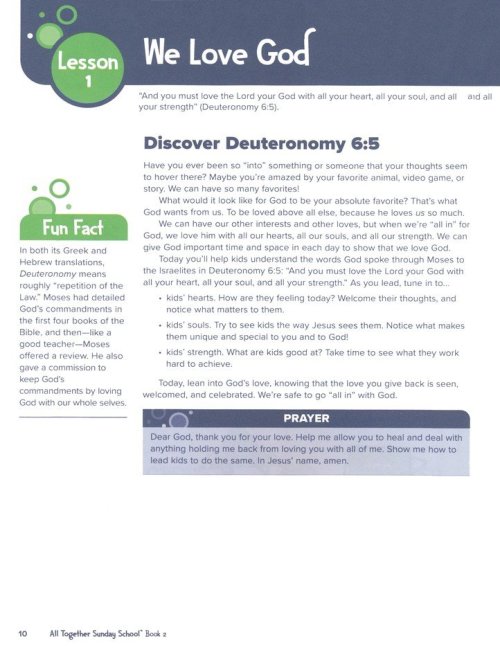 All Together Sunday School Book 2