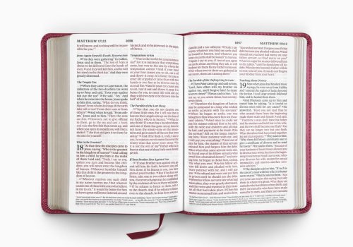 ESV Large Print Compact Bible, Red Letter, Pink and MAF Bible Donation