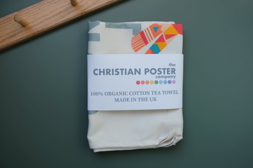 Psalm 62v1 Tea Towel. Truly my soul rests in God