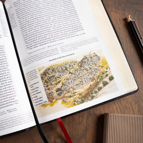 CSB Baker Illustrated Study Bible, Black Genuine Leather