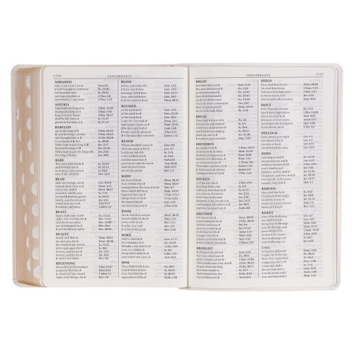 KJV Bible Super Giant Print Faux Leather, White