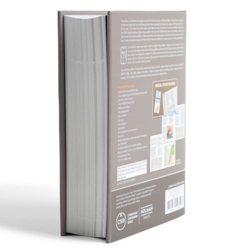 CSB Study Bible, Personal Size, Digital Study Edition, Charcoal Cloth Over Board