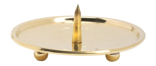 Nickel Plated Candlestick with Thorn D 10 cm Inside