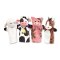 Farm Friends Hand Puppets (Set of 4) - Cow, Horse, Sheep, and Pig