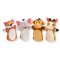 Zoo Friends Hand Puppets (Set of 4) - Elephant, Giraffe, Tiger, and Monkey