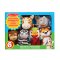 Safari Buddies Hand Puppets, Set of 6 (Elephant, Tiger, Parrot, Giraffe, Monkey, Zebra)