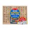 Deluxe Letters and Numbers Wooden Stamp Set ABCs 123s With Activity Book, 4-colour Stamp Pad