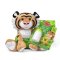 Baby Tiger Plush Stuffed Animal with Pacifier, Diaper, Baby Bottle