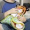 Baby Tiger Plush Stuffed Animal with Pacifier, Diaper, Baby Bottle