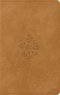 ESV Large Print Personal Size Bible, Red Letter (TruTone, Nubuck Caramel, Wildflower Design)
