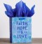 Gift Bag-Specialty-Faith Hope & Love 1 Corinthians 13:13-Medium (DS#91600
