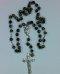 Black Cloison Bead Rosary