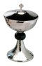 Ciborium with Golden Plated Inside H 24 cm