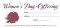 Offering Envelope: Women's Day Offering (Package of 100)