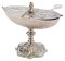 Nickel Plated Classic Incense Boat H 13 cm