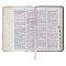 KJV Espresso and Pink Faux Leather Giant Print King James Version Bible with Thumb Index