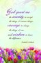 Bulletin-Serenity Prayer  (Pack Of 100)