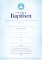 Baptism Certificates Contemporary (pack of 20)
