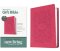 Premium Gift Bible NLT, Filament Enabled (LeatherLike, Very Berry Pink Vines, Red Letter)